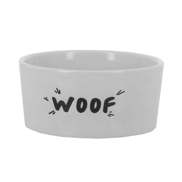 Best In Show Woof Design Stoneware Dog Bowl 15cm Dishwasher-Whitley Bay Pet Supplies
