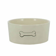 Bone Design Stoneware Dog Bowl 15cm Dishwasher Safe-Whitley Bay Pet Supplies
