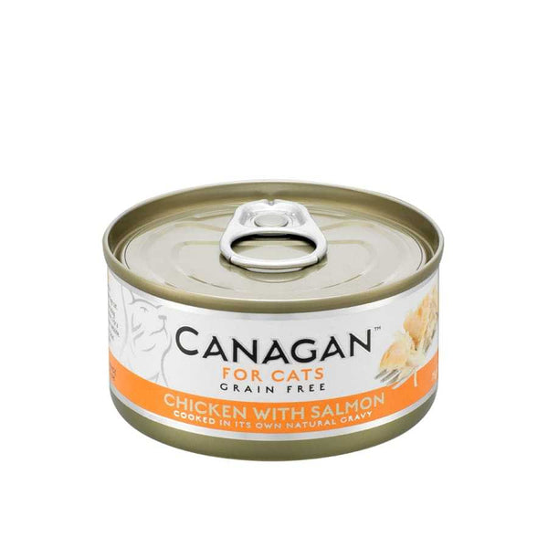 Canagan Chicken With Salmon Cat Wet Food 75g Can Complete-Whitley Bay Pet Supplies