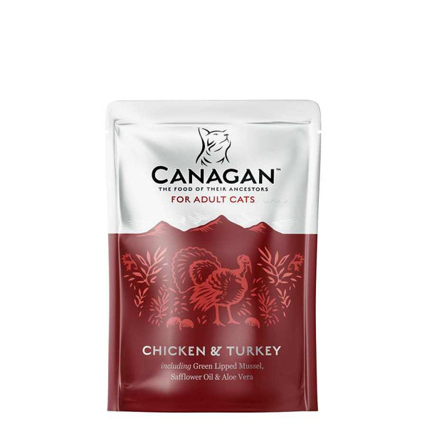 Canagan Grain Free Chicken And Turkey Cat Pouches 8 x 85g-Whitley Bay Pet Supplies