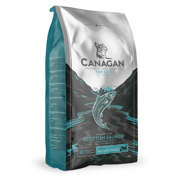 Canagan Scottish Salmon Dry Cat Kibble GrainFree 75 Pct Fish-Whitley Bay Pet Supplies