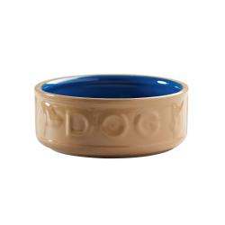 Mason Cash Cane Blue Lettered Ceramic Dog Bowl Medium-Whitley Bay Pet Supplies