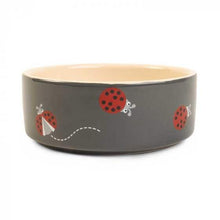 Zoon Ladybird Ceramic Dog Bowl Dishwasher Safe 2 Sizes-Whitley Bay Pet Supplies